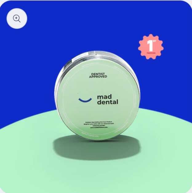 Mad Dental Care – Dentist-Approved Teeth Whitening Powder