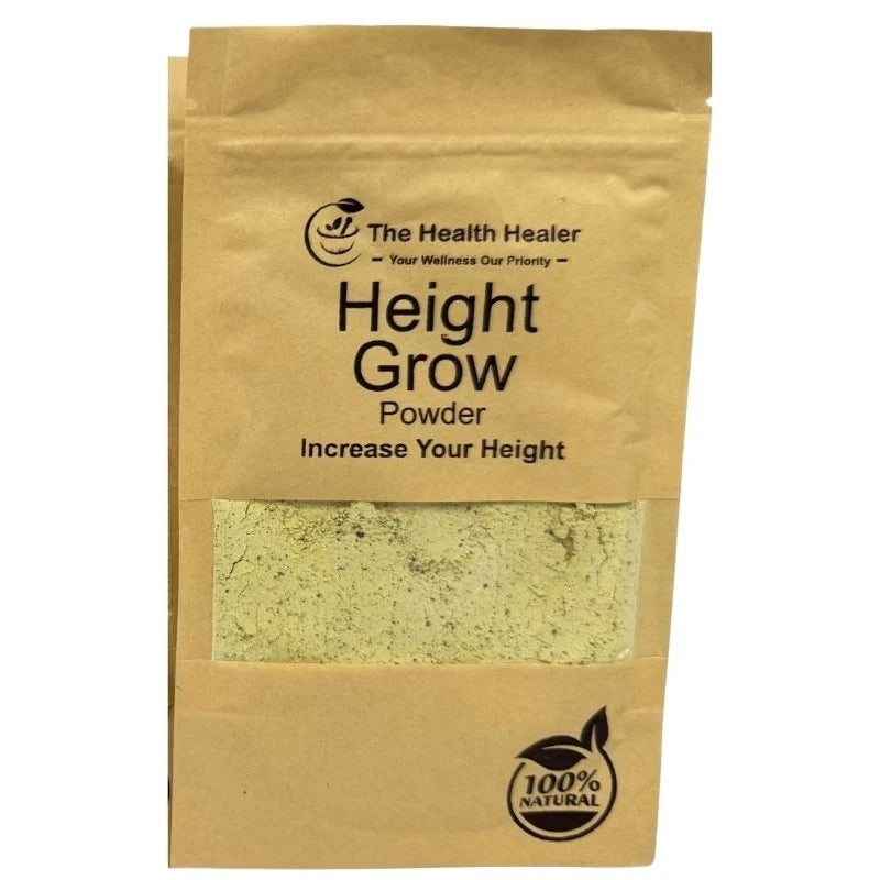 The Health Healer Height Grow Powder – 100% Natural Height Increase Supplement (60 Grams)
